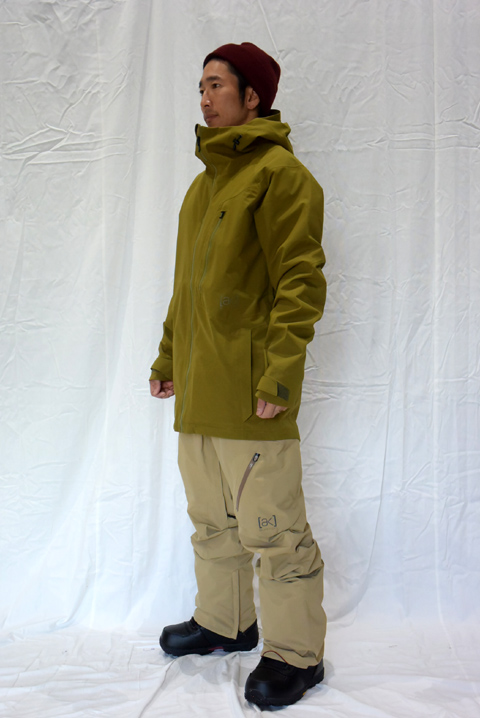BURTON AK 2L CYCLIC JKT & PANT セットアップ写真 XS~Lまで着てみ