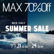 【SALE情報】（WEB ONLY）SUMMER SALE 開催